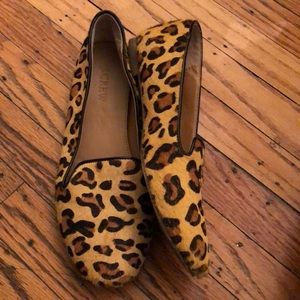 J crew leopard print flats size 8.5